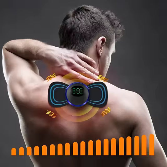 MINI MASAJEADOR ELÉCTRICO PARCHE 8 MODOS